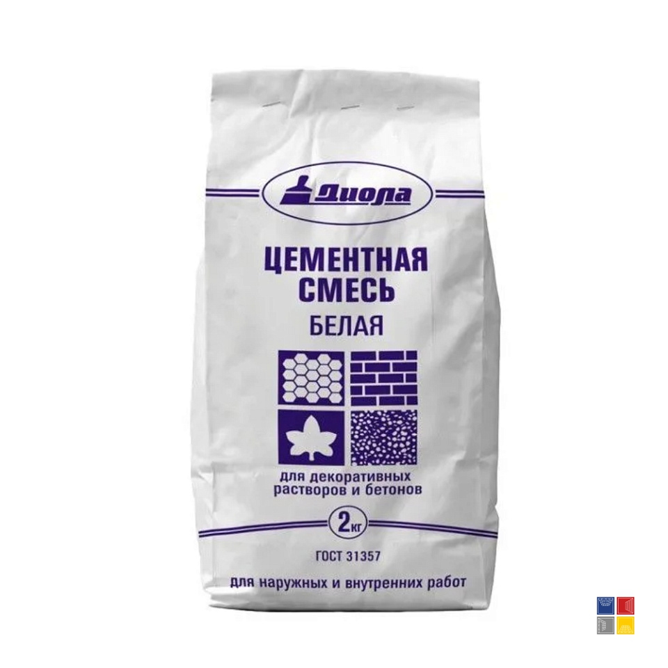 Цементная смесь белый 2 кг 