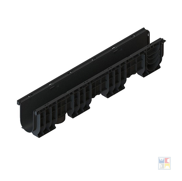 Лоток водоотводный 1000х160х155 мм пластиковый PolyMax Basic 