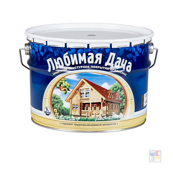 Защитно-декоративное покрытие Любимая дача для дерева калужница 9 л 