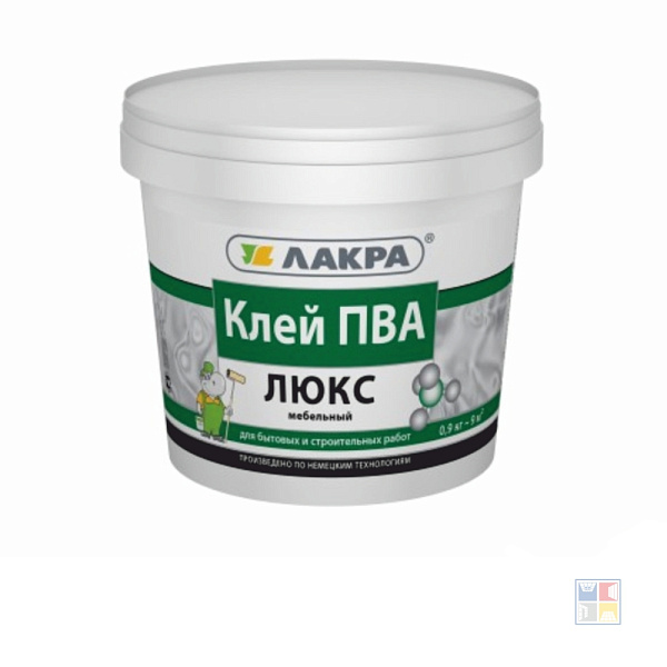 Клей ПВА мебельный Люкс 0,9 кг 