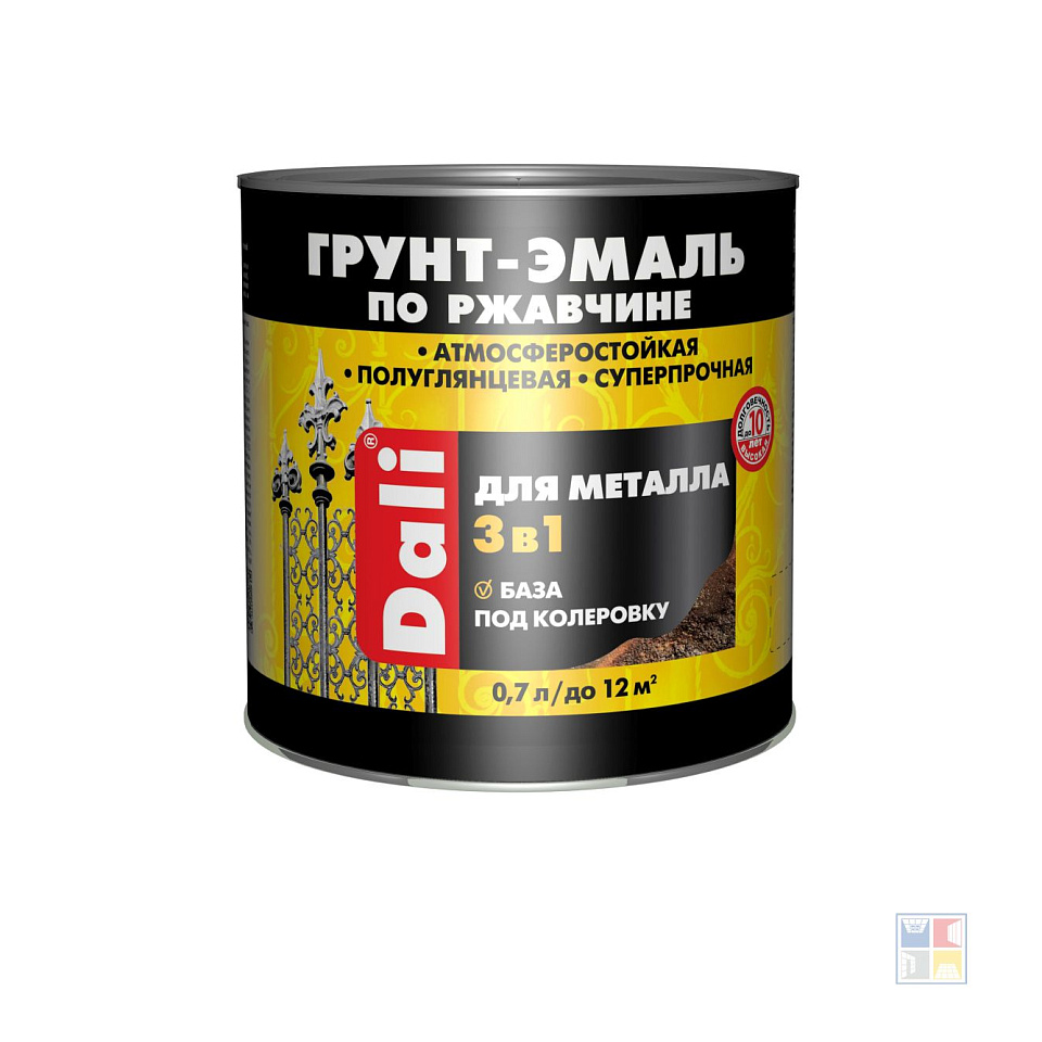 Грунт-эмаль по ржавчине DALI база А