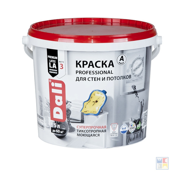 Краска интерьерная для стен и потолков Professional база С 5 л 