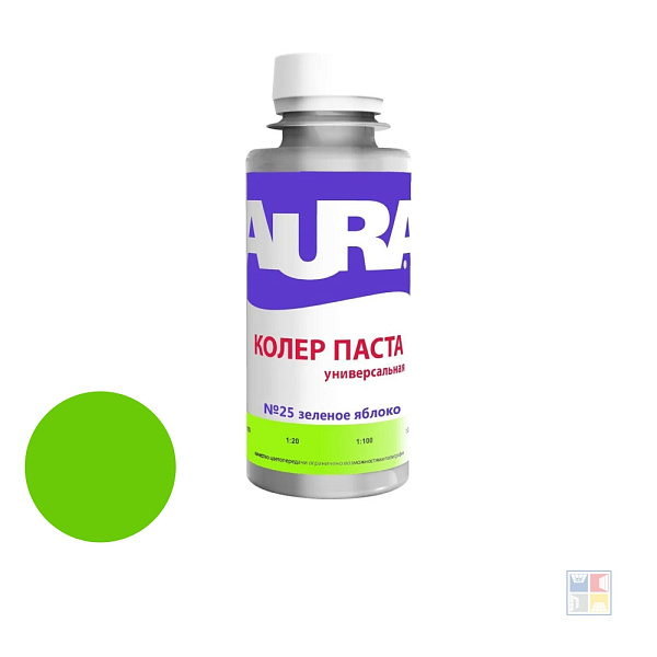 Колер паста зеленое яблоко №25 Aura 