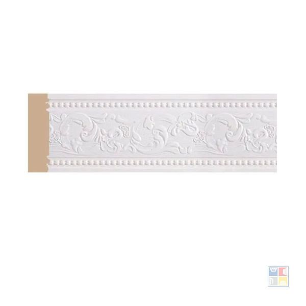 Молдинг 156-115 50х11х2400 мм Белый 