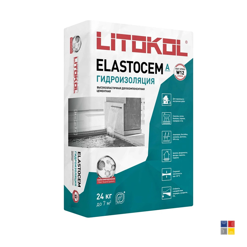 Гидроизоляция Elastocem А  24 кг