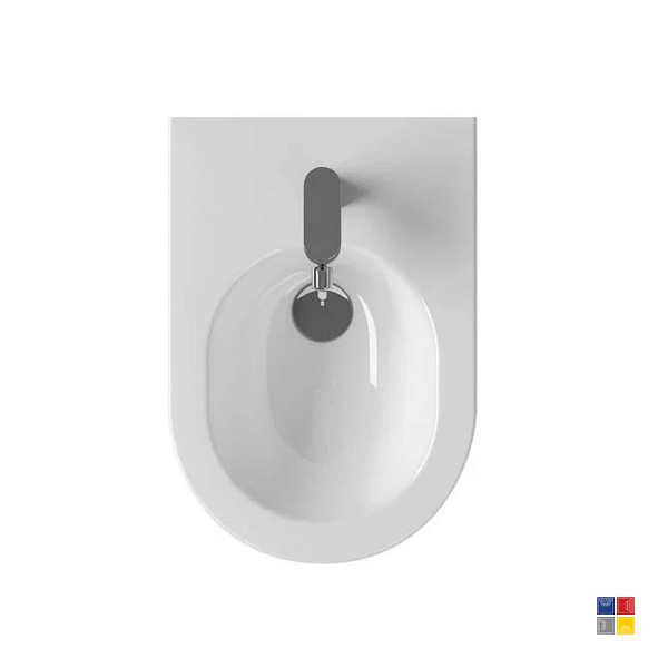 Биде подвесное Uni Chrome 
