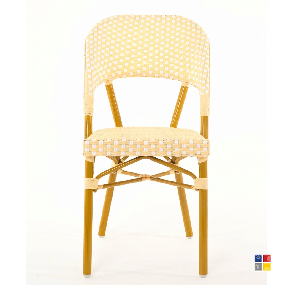 Комплект садовый Yellow/white стол (круглый) +2 кресла