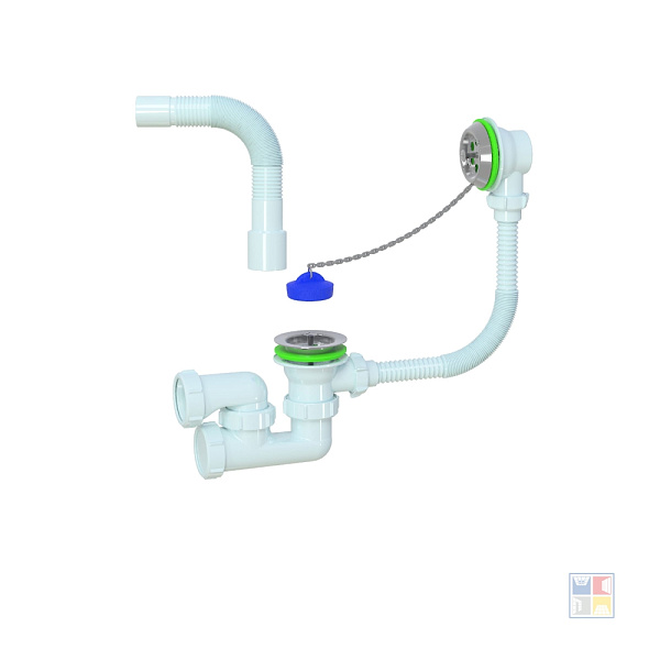 Сифон для ванны 1 1/2" г/т 40/50 мм 