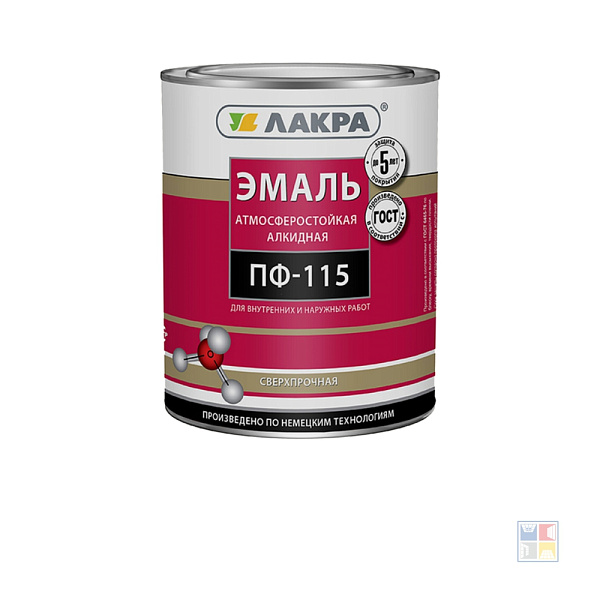 Эмаль универсальная алкидная ПФ-115 шоколадно-коричневая 2,8 кг 