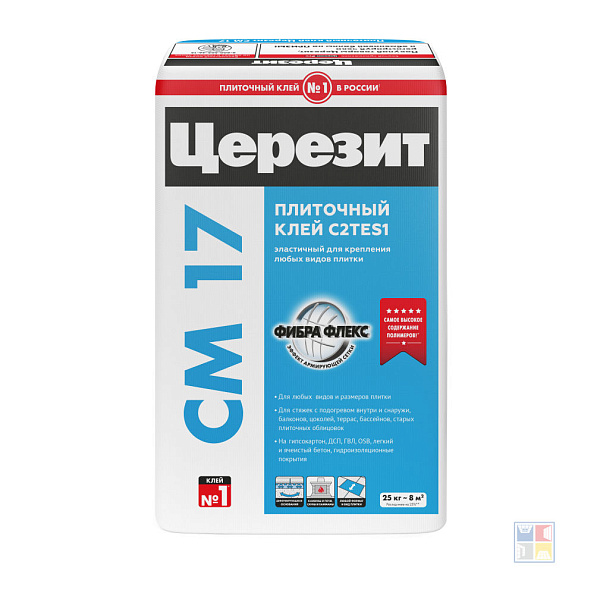 Клей для плитки СМ17 25 кг 