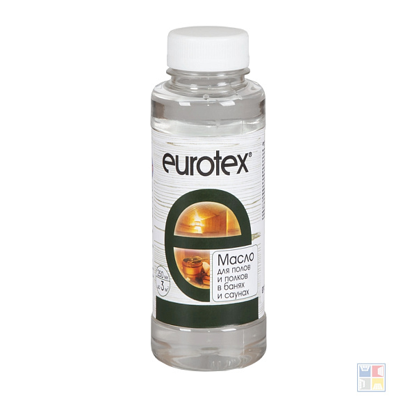 Масло для полов и полков в банях и саунах Eurotex 0,25 л 