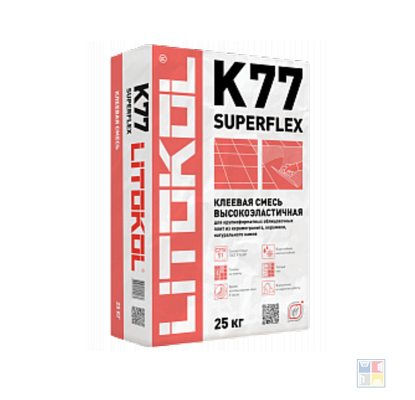 Клей для плитки SuperFlex K77 25 кг 