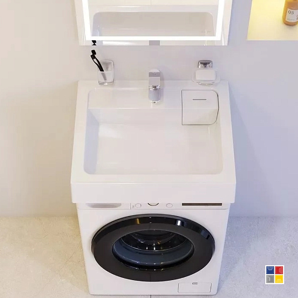 Раковина X-Joy 60 см над стиральной машинкой, цвет:белый 