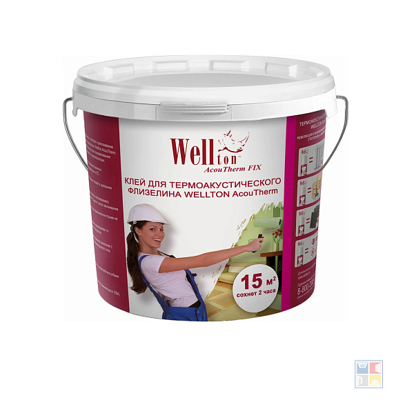 Клей для термоакустического флизелина Wellton Acoutherm Fix 5 кг 