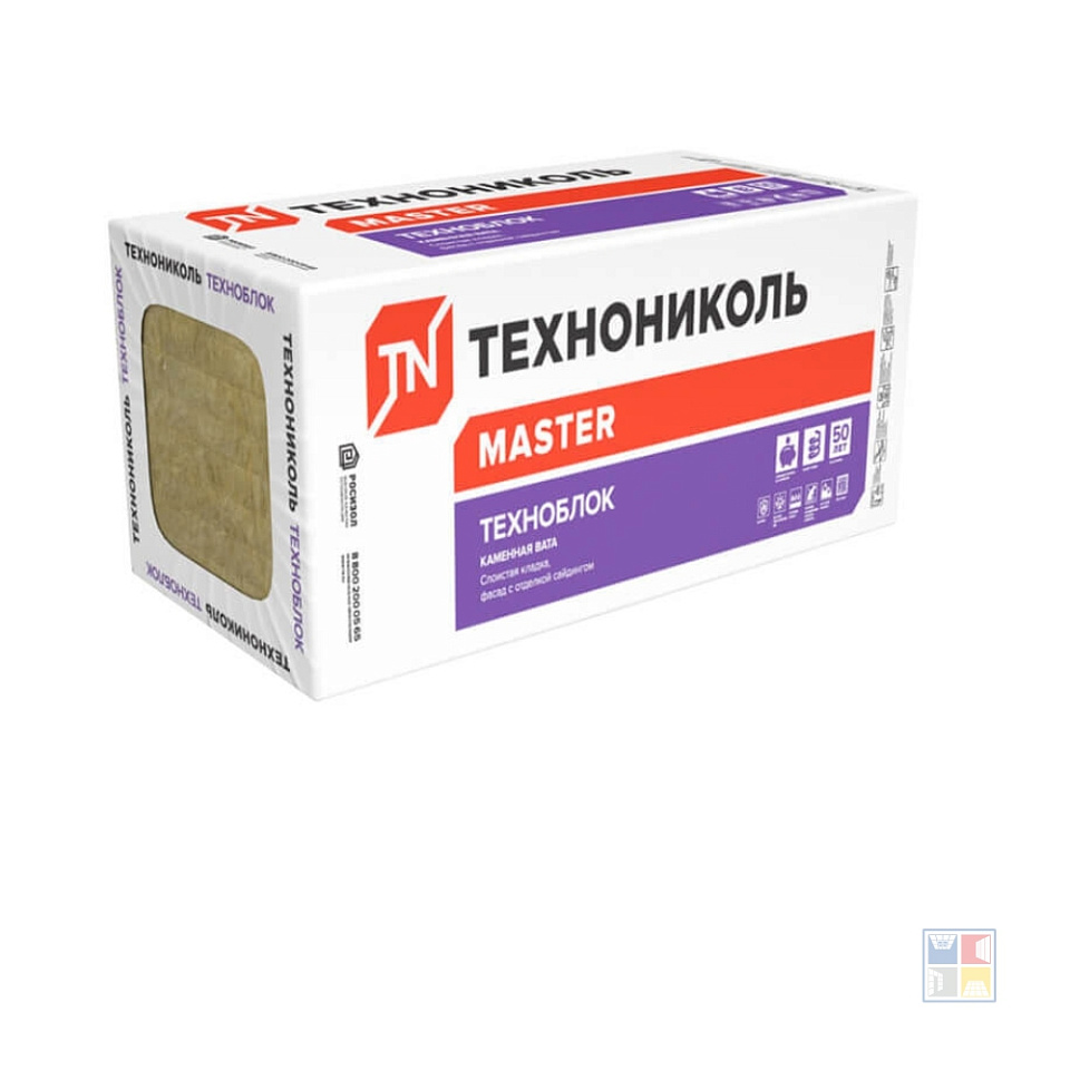 Утеплитель базальтовый ТехноБлок Стандарт 50х600х1200 мм 